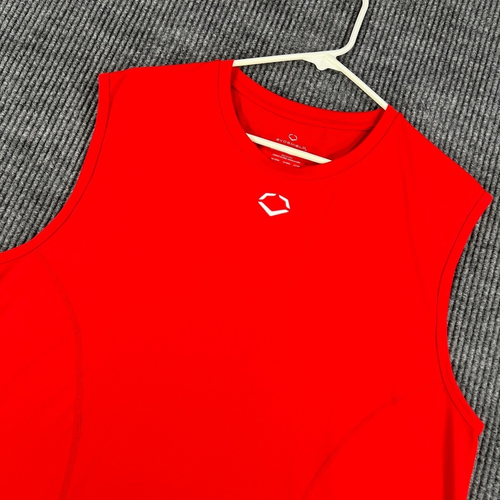 EvoShield Tank Top‎ Mens 2XL XXL Red Sleeveless Baseball Workout Training Gym